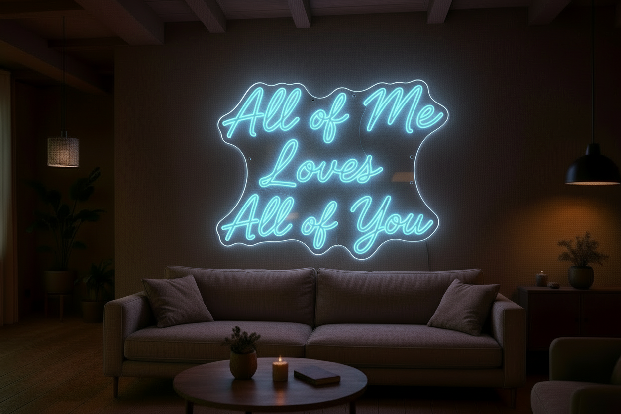 All of Me Loves All of You LED NEON SIGN