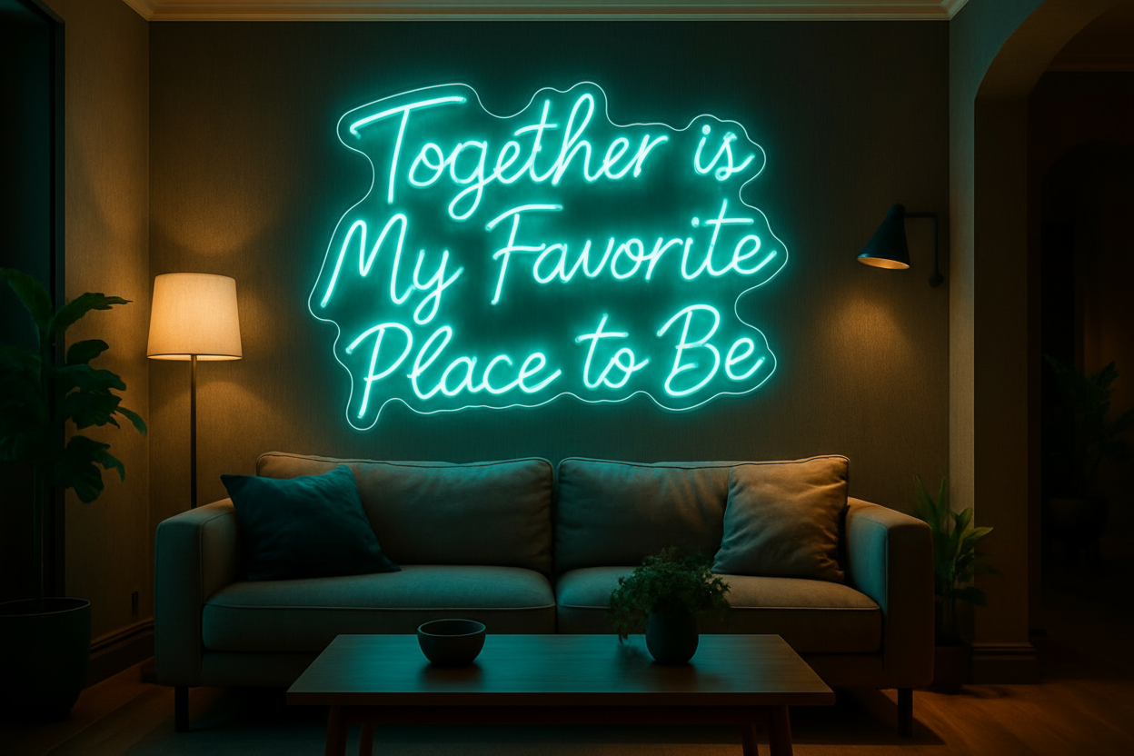 Together is My Favorite Place to Be LED NEON SIGN