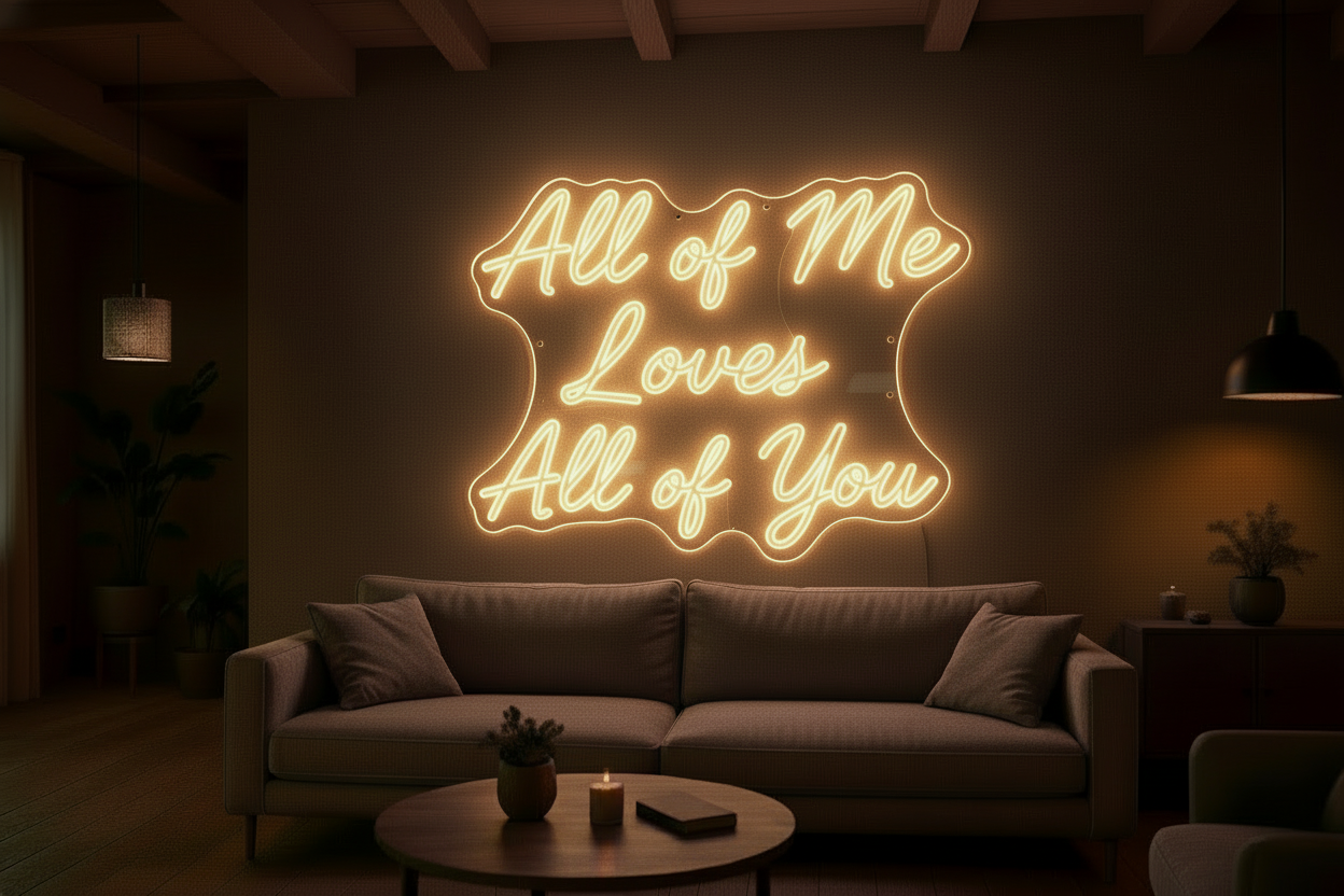 All of Me Loves All of You LED NEON SIGN