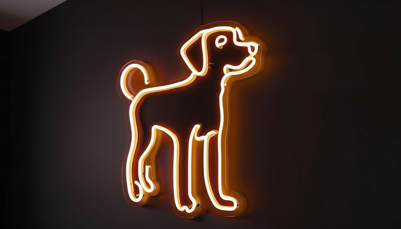 DOG LED NEON SIGN