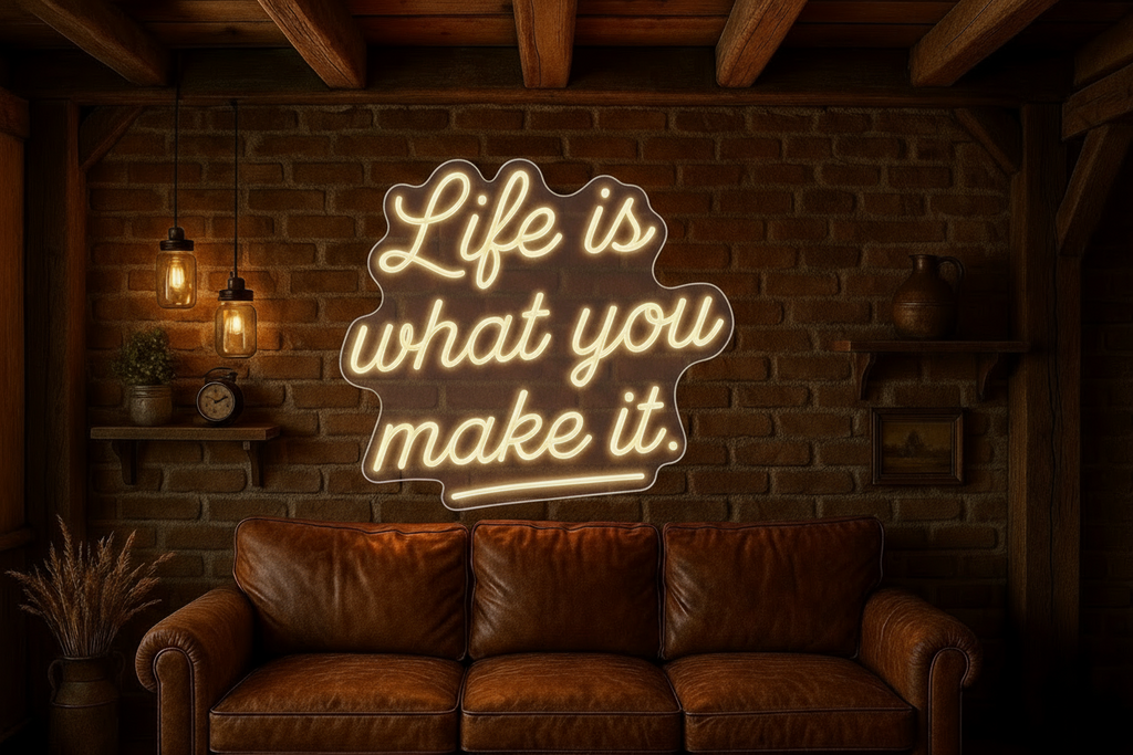 Life is what you make it. LED NEON SIGN