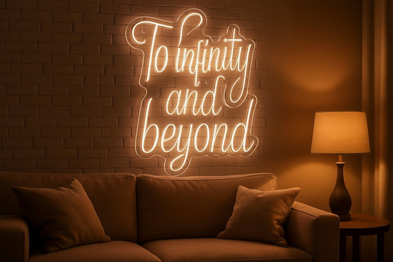 To infinity and beyond LED NEON SIGN