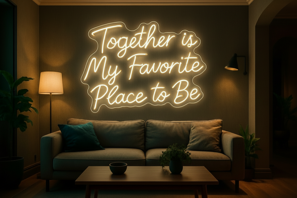 Together is My Favorite Place to Be LED NEON SIGN
