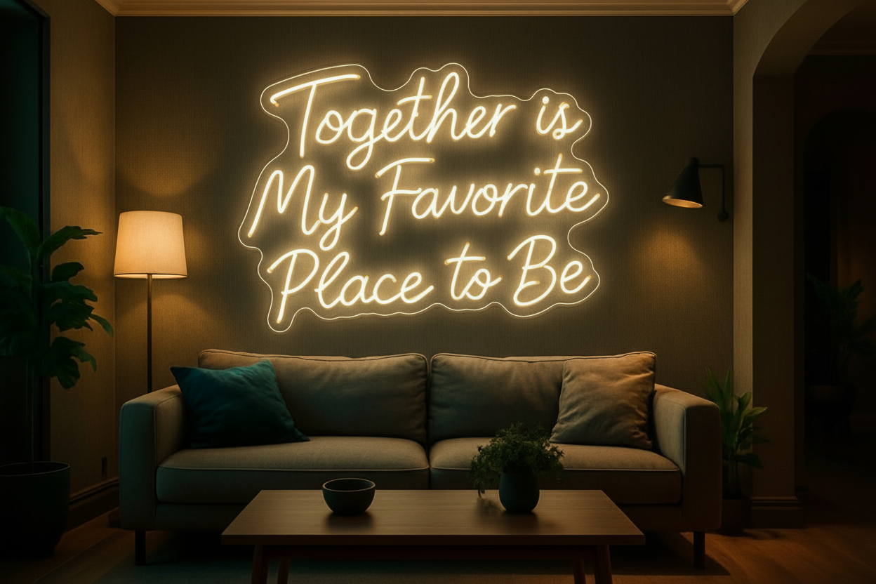 Together is My Favorite Place to Be LED NEON SIGN