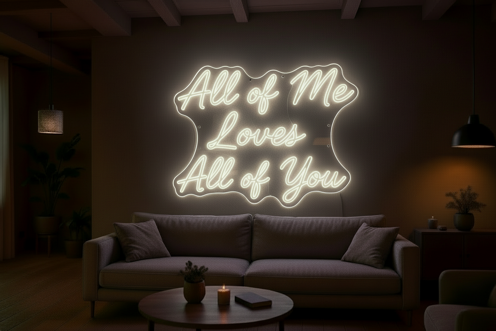 All of Me Loves All of You LED NEON SIGN