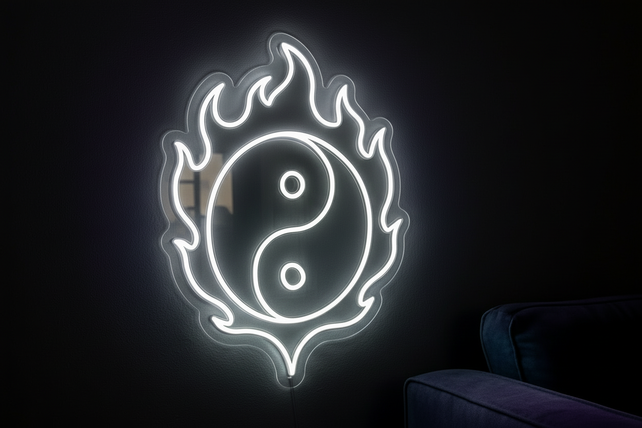 Burning Ying-Yang LED NEON SIGN