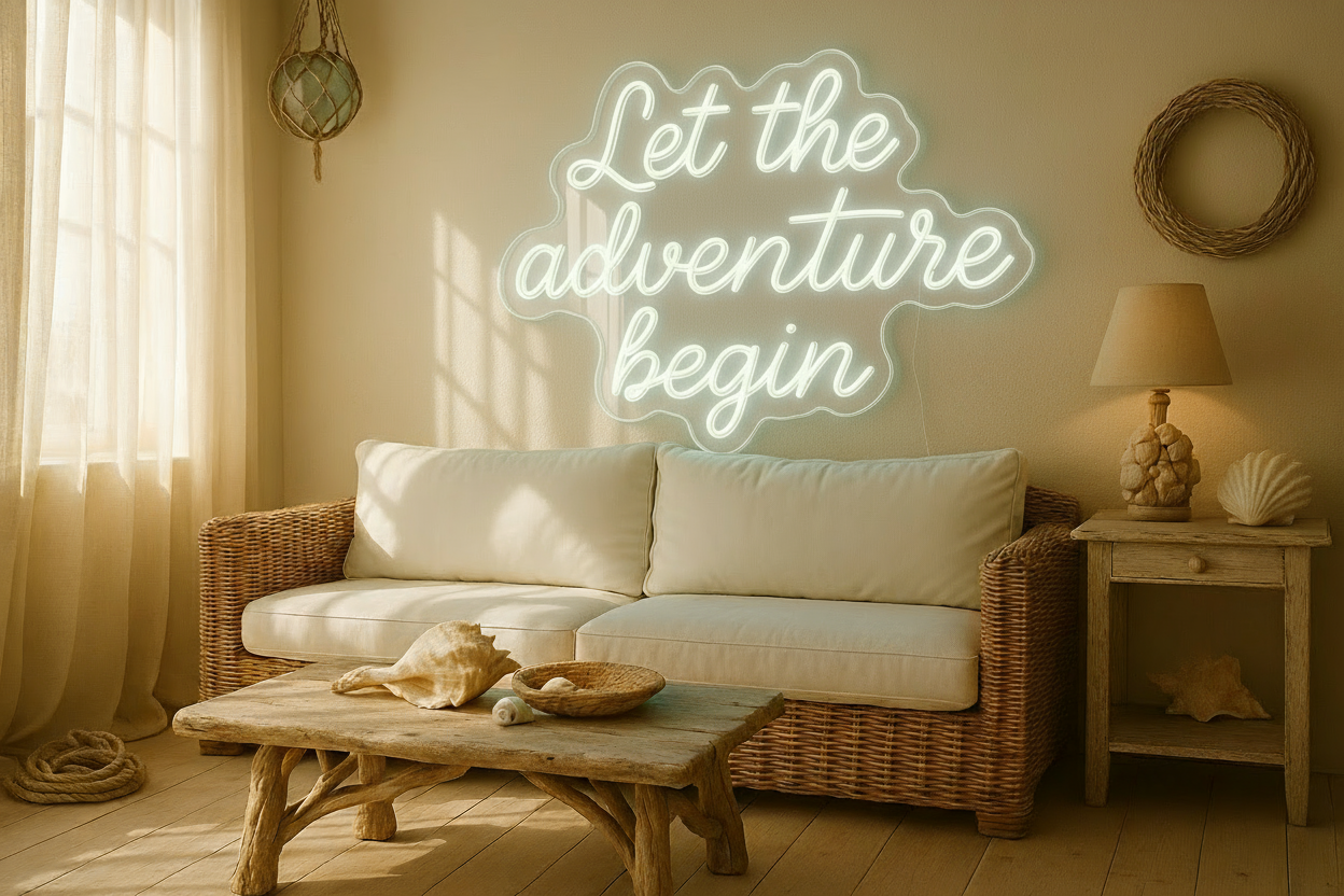 Let the adventure begin LED NEON SIGN