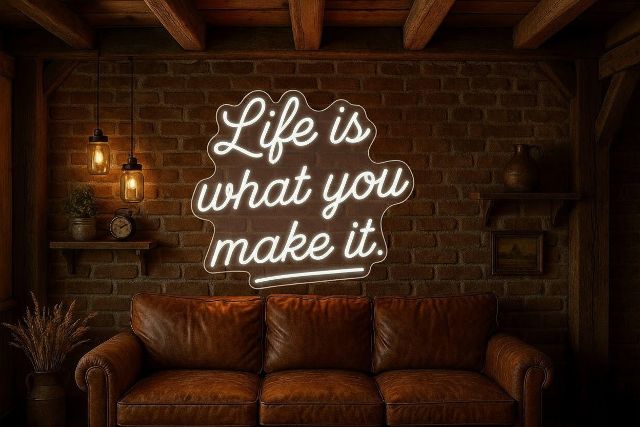 Life is what you make it. LED NEON SIGN