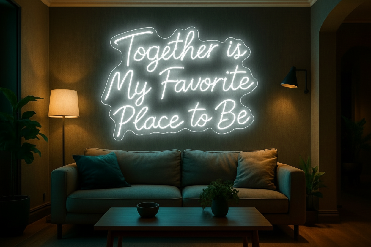Together is My Favorite Place to Be LED NEON SIGN