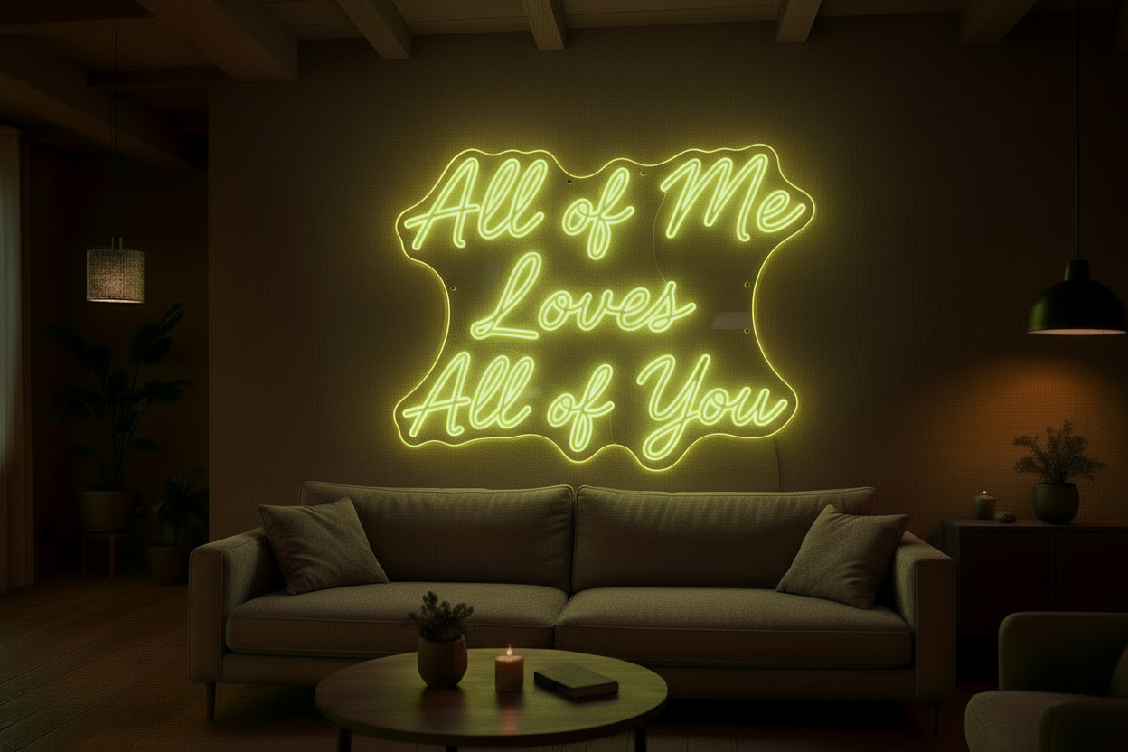 All of Me Loves All of You LED NEON SIGN
