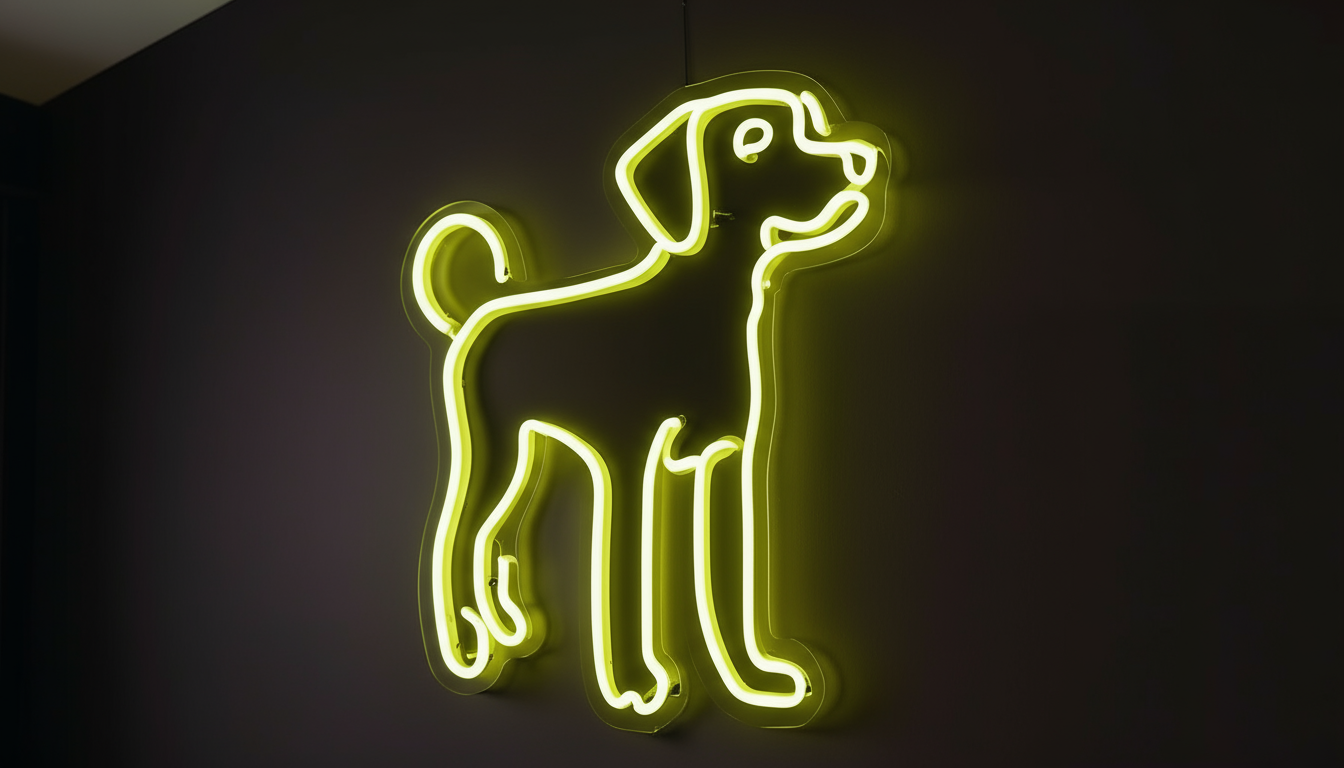 DOG LED NEON SIGN
