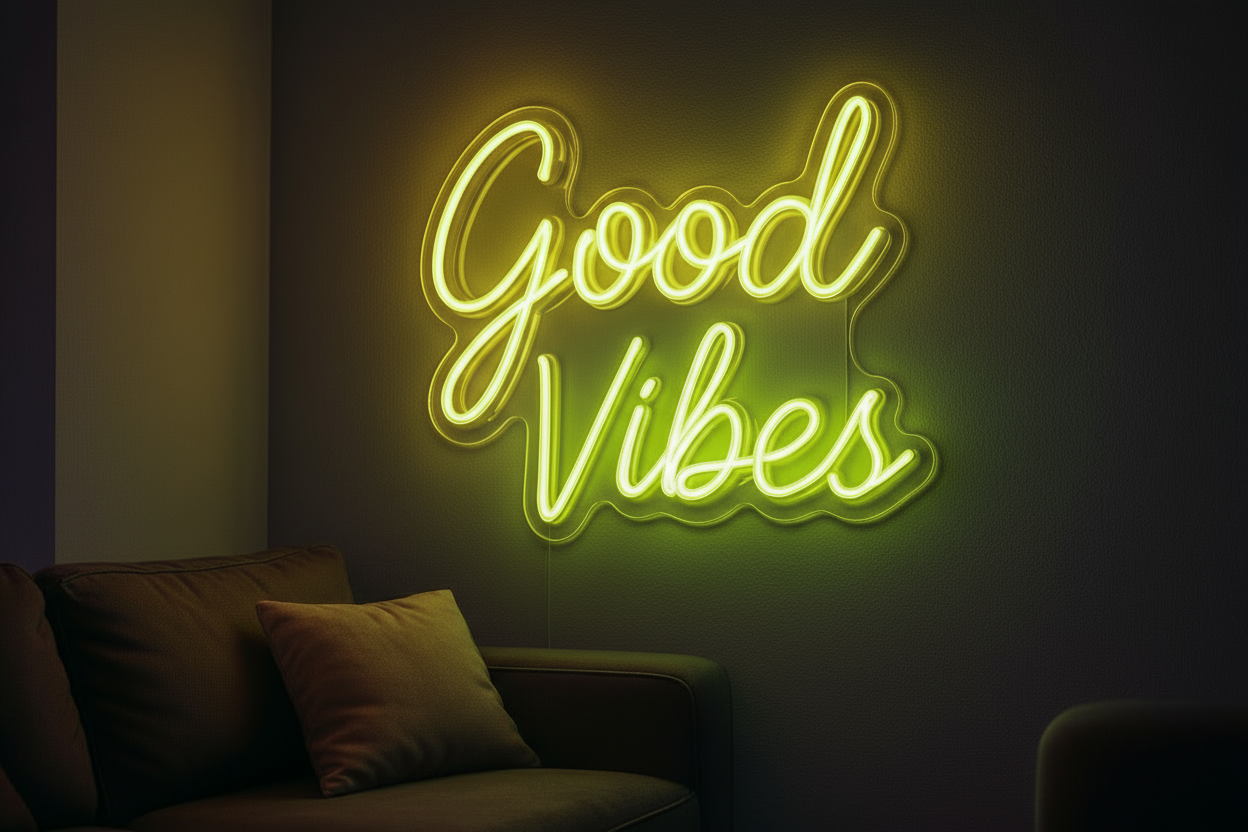 Good Vibes LED NEON SIGN