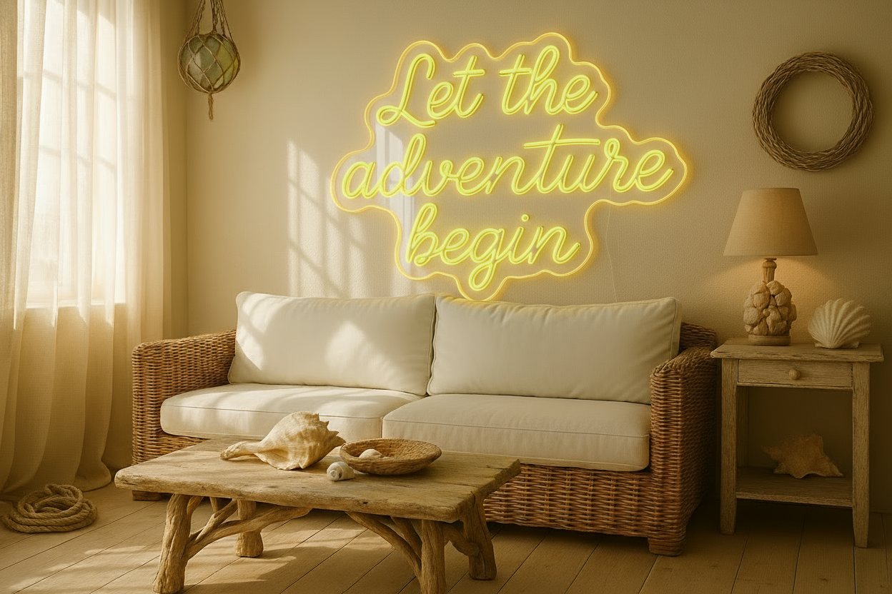 Let the adventure begin LED NEON SIGN