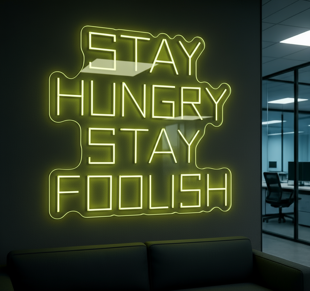 STAY HUNGRY STAY FOOLISH LED NEON SIGN