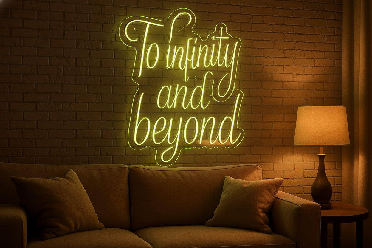 To infinity and beyond LED NEON SIGN