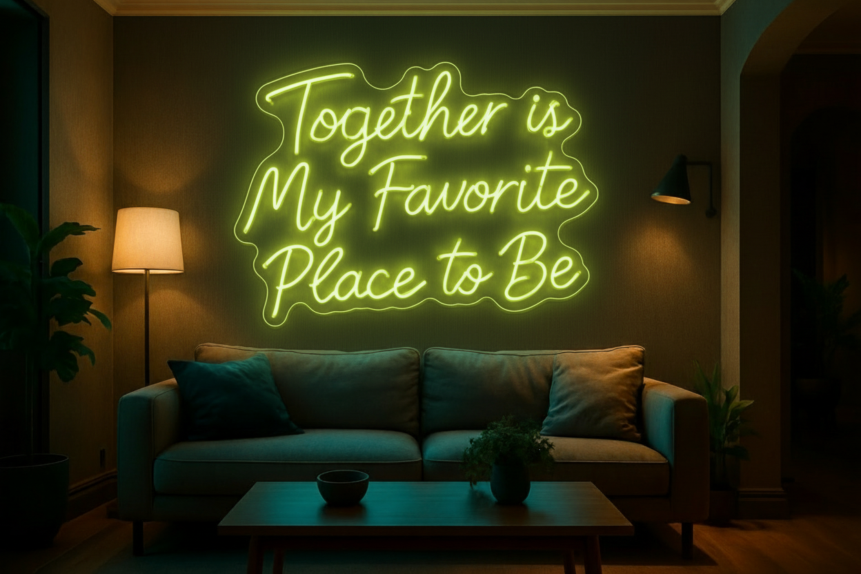 Together is My Favorite Place to Be LED NEON SIGN